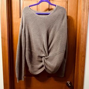 SHEIN Curve Women's Taupe Turtleneck Sweater